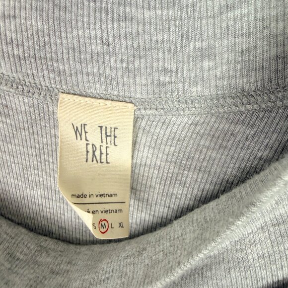 Free People Grapevine Heather Grey Asymmetrical Tunic Top Size Medium M EUC - Picture 8 of 13